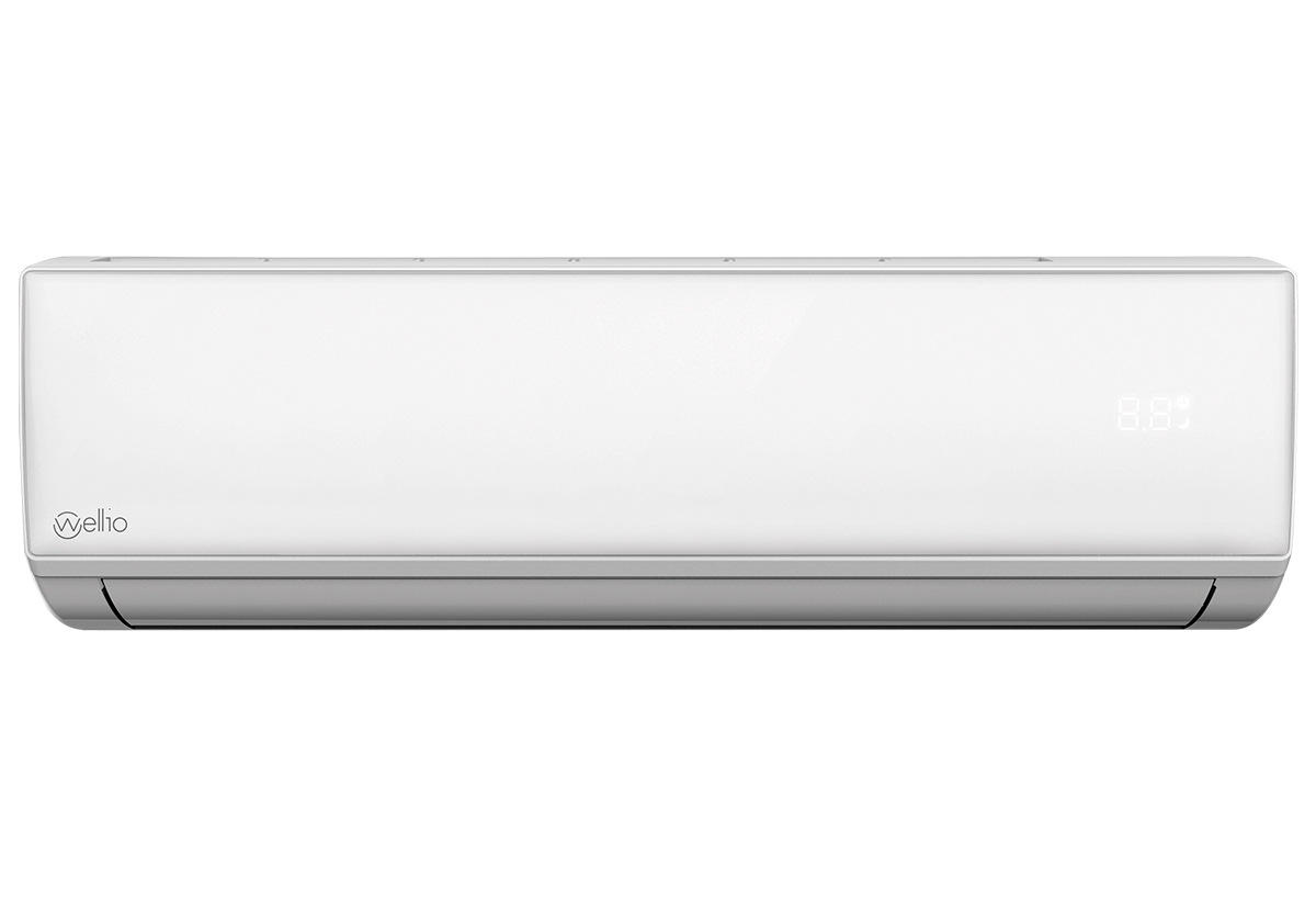 Στην φωτογραφία απεικονίζεται το Wellio TAC-12CHSD/IFI Κλιματιστικό 12.000BTU σε λευκό φόντο